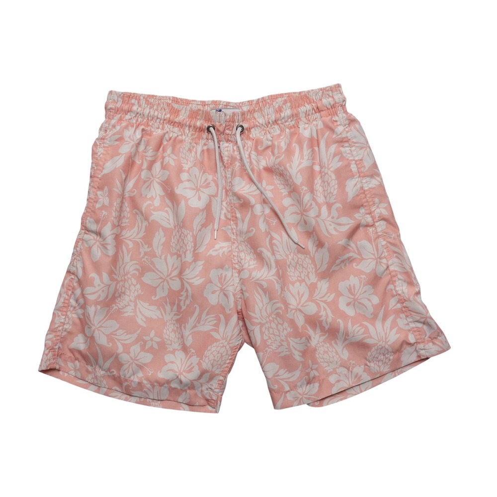 Trunks Surf & Swim Co Swim Trunks‎ Mens Medium Pink Floral Pineapple Drawstring